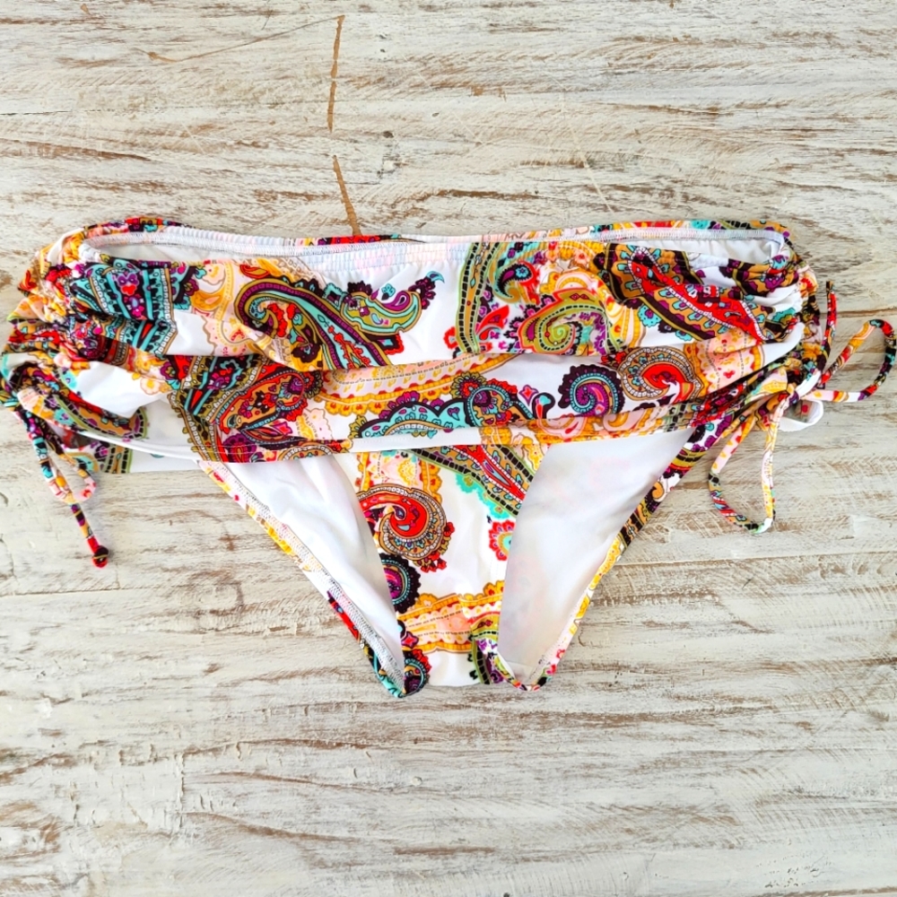 Victoria's Secret Swimsuit Paisley Pattern Skirtini Bikini Bottom